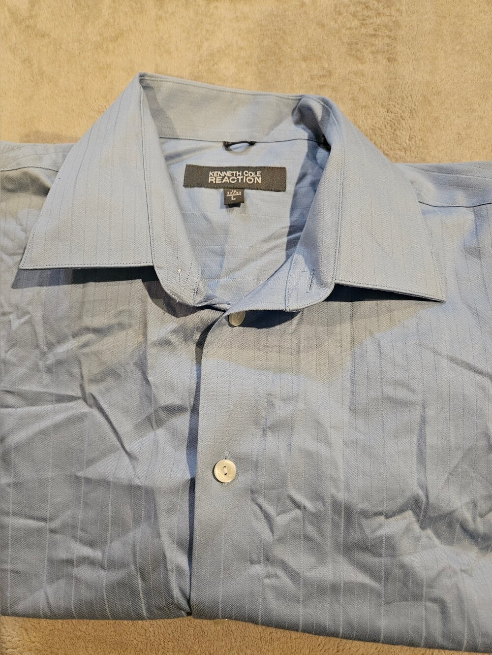 Kenneth Cole Reaction Men’s Dress Shirt – Light Blue Mist